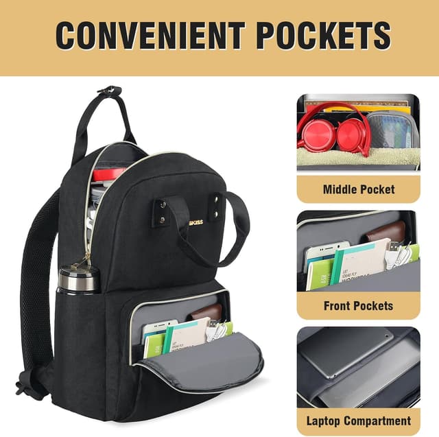 Detalle de Z-MGKISS 15.6 inch Laptop Backpack for Women