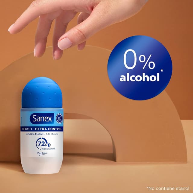Detalle 2 de Sanex Dermo+ Extra Control Roll‑On 6×50 ml