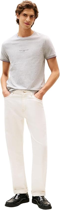 Detalle 2 de Tommy Hilfiger Camiseta Logo Tipped L, L camiseta 100% algodón