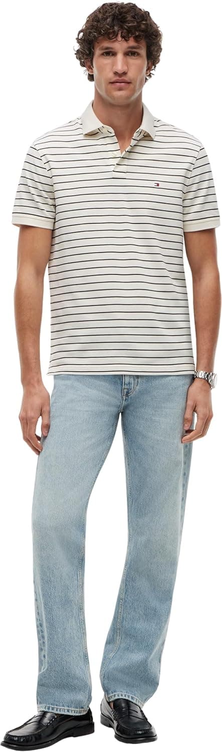 Detalle 2 de Tommy Hilfiger Uomo Polo 1985 Regular Fit con bandierina ricamata