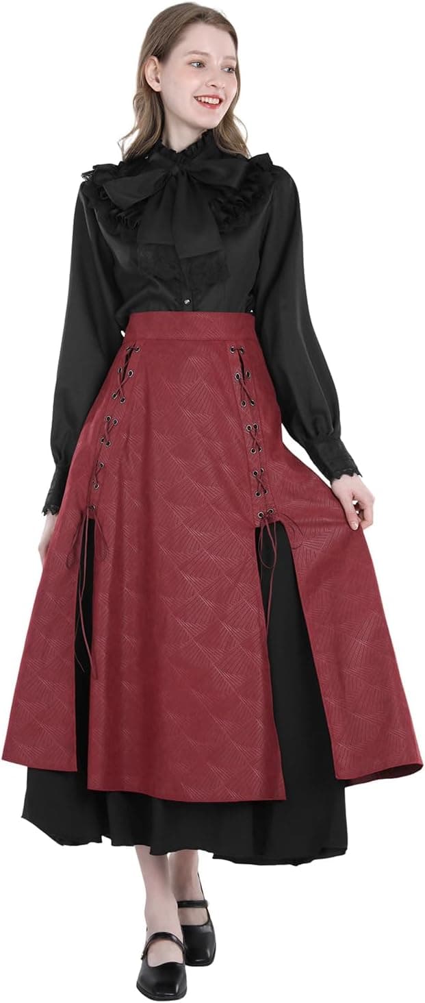 Thumbnail 4 de Viktorianischer Trachtenrock Mittelalter Maxi A‑Linie