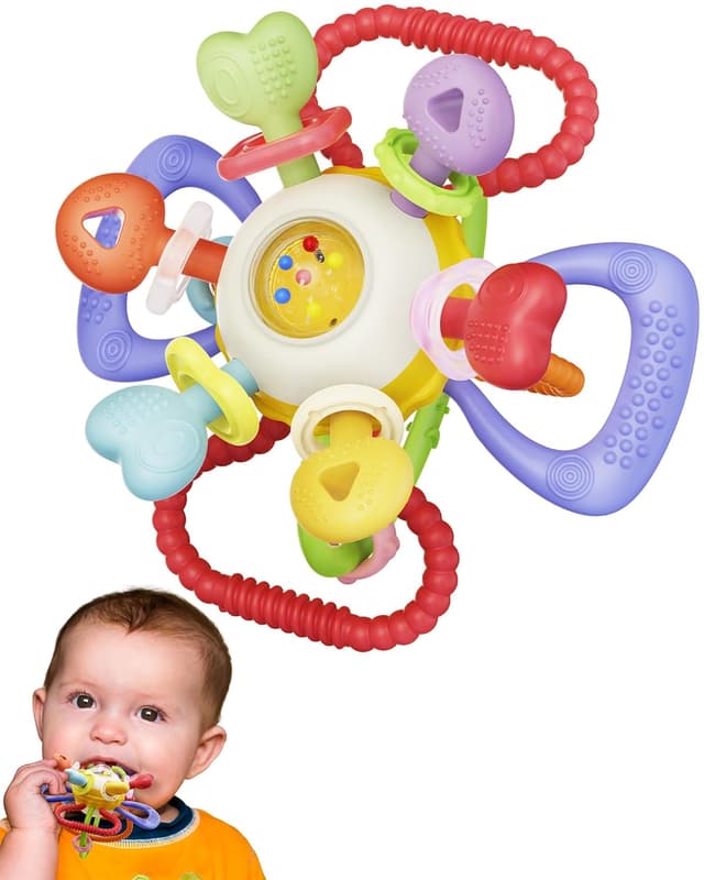Imagen de Montessori Sensory Teething Toy 0-12 months en OfertitasTOP