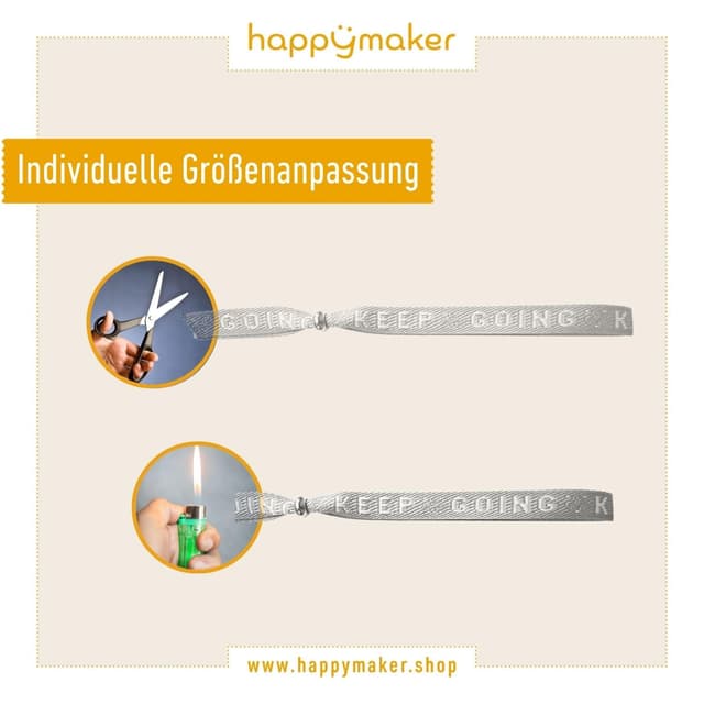 Thumbnail 3 de happymaker Stoffarmband für Skiurlaub – Statementband