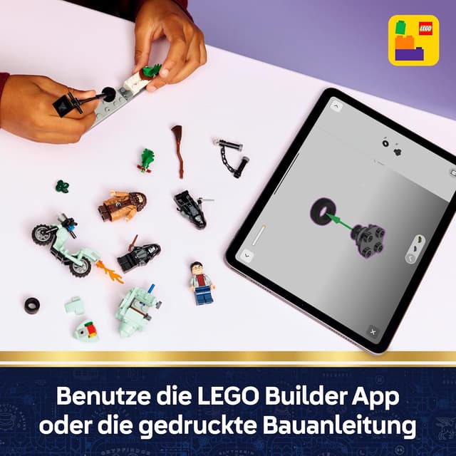 Thumbnail 6 de LEGO Harry Potter 76459 „Hagrids und Harrys Flucht aus dem Ligusterweg“ – Motorrad-Spielzeug mit 4 Minifiguren