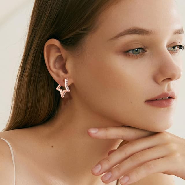 Thumbnail 4 de Cangall Sterling Silver Hoop Earrings