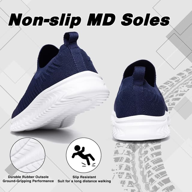 Detalle 2 de Slip-on Trainers for Men & Women – Nordic Walking, Breathable Mesh & Lightweight Work Shoes