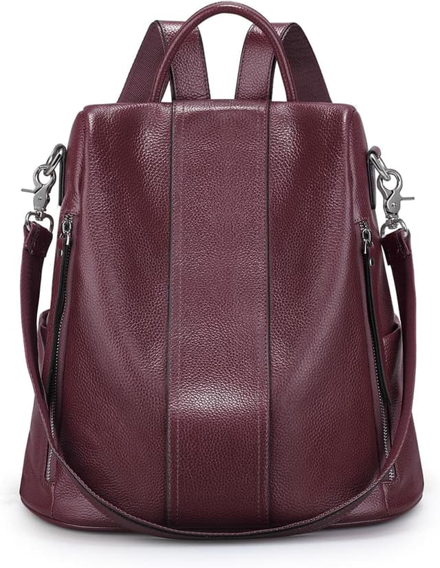 Thumbnail 6 de S-ZONE Women’s Backpack (leather, 9.7 inch tablet-ready) — daypack with convertible strap