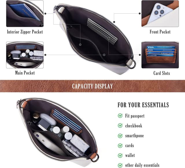 Detalle de MUIIKOLA small crossbody phone bag for women with adjustable wide strap