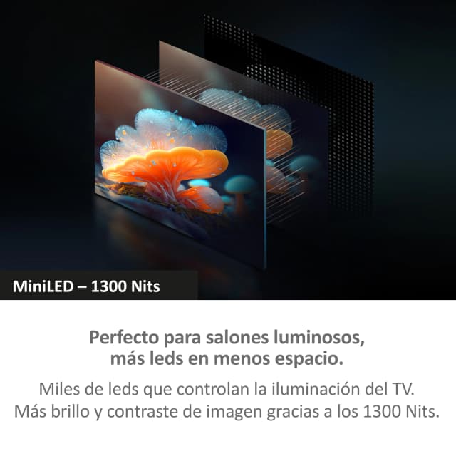 Detalle de Haier TV MiniLED 55" 4K UHD H55M90EUX con Google TV y Dolby Vision (reacondicionado Grado A)