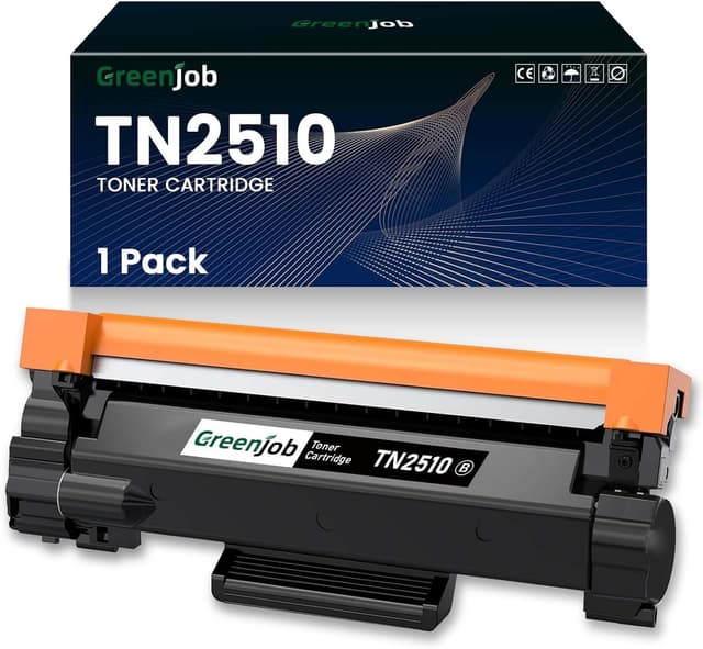 Detalle de Greenjob TN2510 TN-2510 compatible toner cartridge (TN2510XL/TN-2510XL) for Brother laser printers
