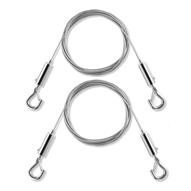 Detalle de Edelstahl-Drahtseil 2 Stück 2 m