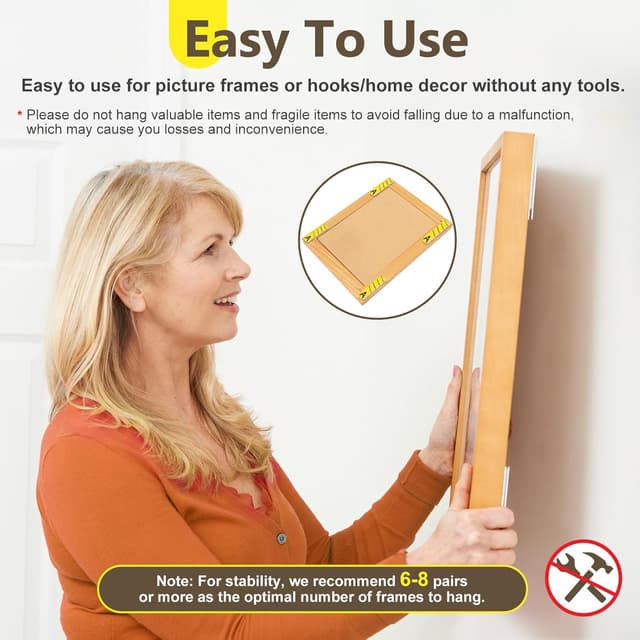 Thumbnail 5 de Summerbrite Picture Hanging Strips 20 pairs 🖼