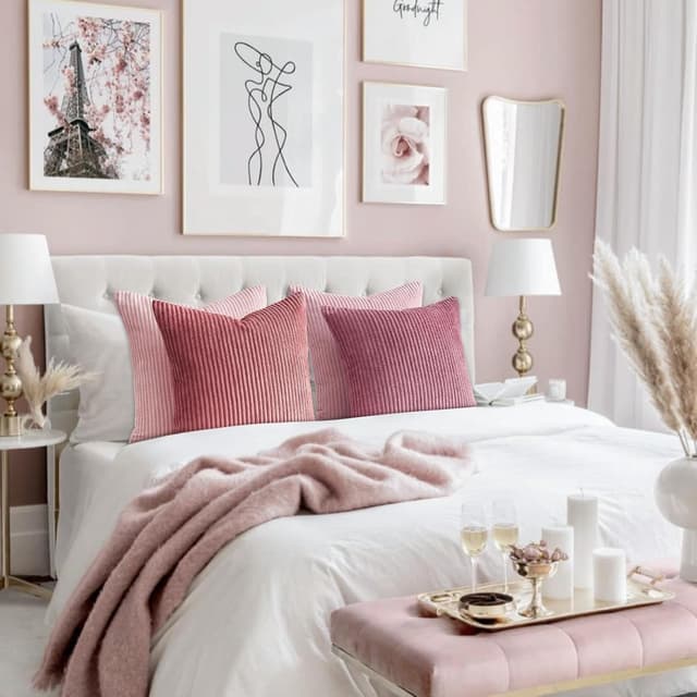 Thumbnail 5 de Topfinel Kissenbezug Rosa 40x40 4er Set