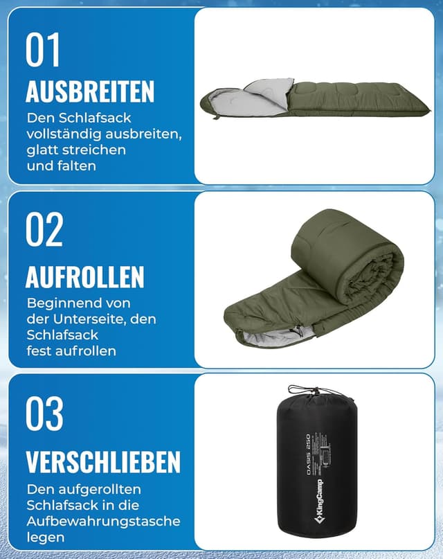 Thumbnail 6 de KingCamp Schlafsack XL, warm bei Kälte