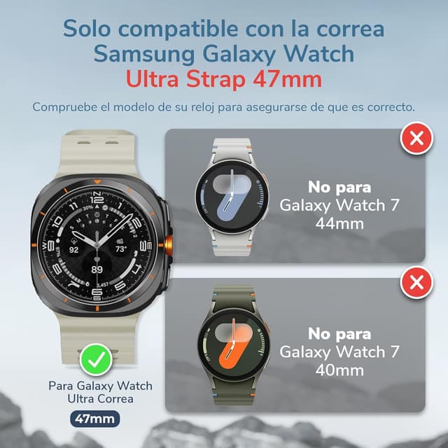 Detalle 2 de NotoCity Correa de Silicona para Samsung Galaxy Watch Ultra