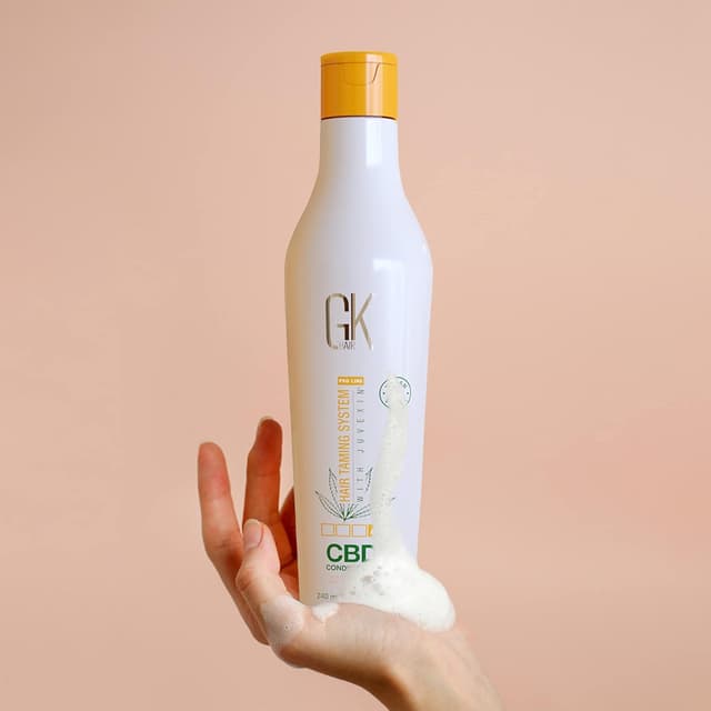 Detalle 2 de GK Hair Global Keratin Hemp Conditioner (240 ml) – feuchtigkeitsspendend, für coloriertes & geschädigtes Haar