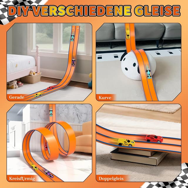 Thumbnail 1 de Flexible Autorennbahn 4,5 m für Kinder