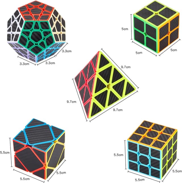 Thumbnail 4 de Coolzon Puzzle Cubes Megaminx Pyraminx 5 Pack