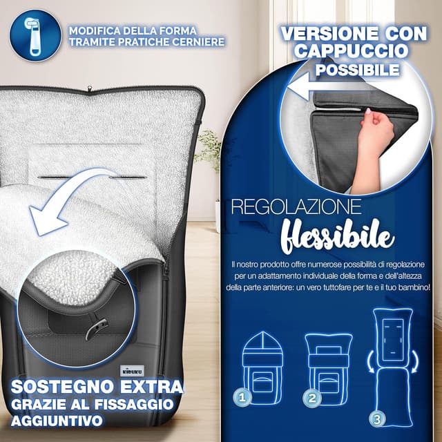 Thumbnail 5 de KIDUKU Sacco Passeggino Universale 30°C
