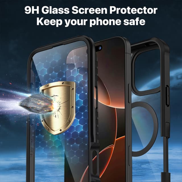 Detalle de iPhone 16 Pro case 6.3 inch CENHUFO