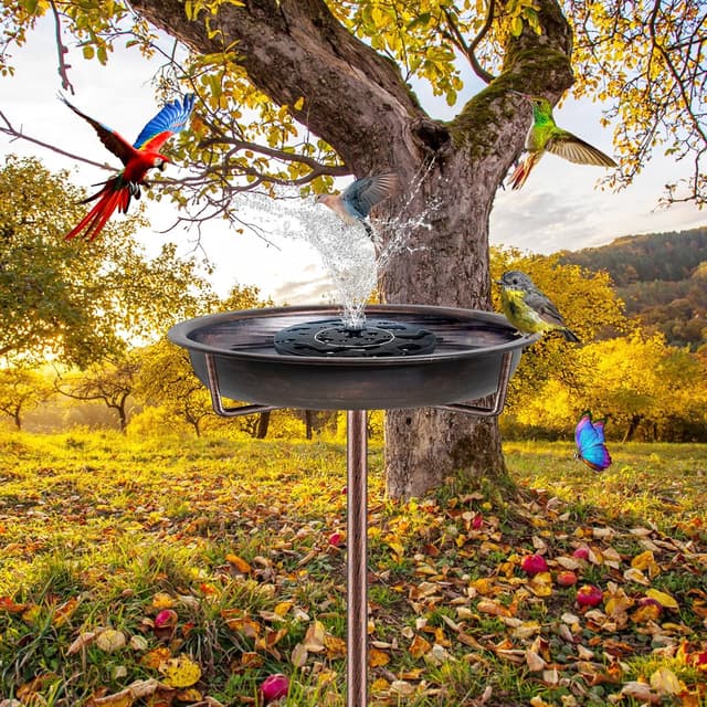 Detalle 1 de KHayRovies metal bird bath 36.2 inch