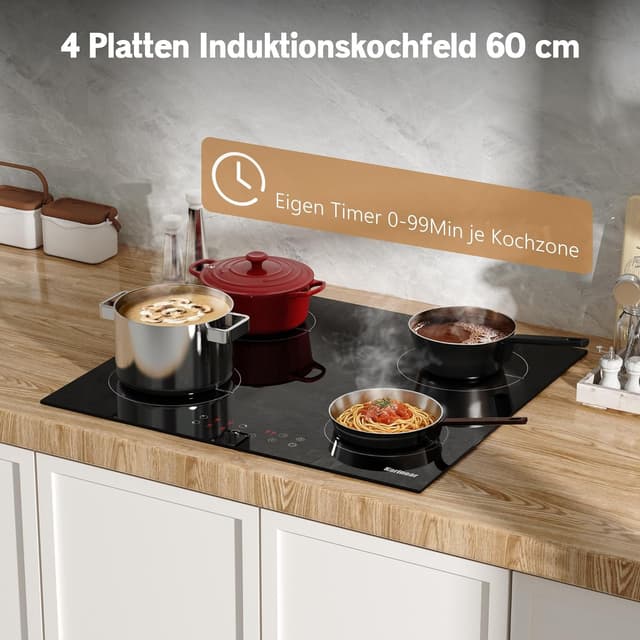 Thumbnail 6 de Karinear Induktionskochfeld 60 cm 3500W