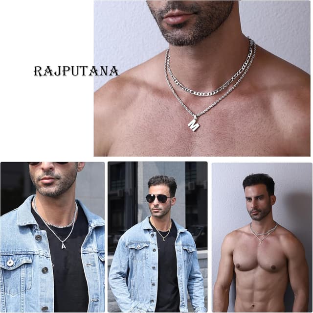 Detalle 2 de Collier lettres A à Z, Figaro 18 à 20