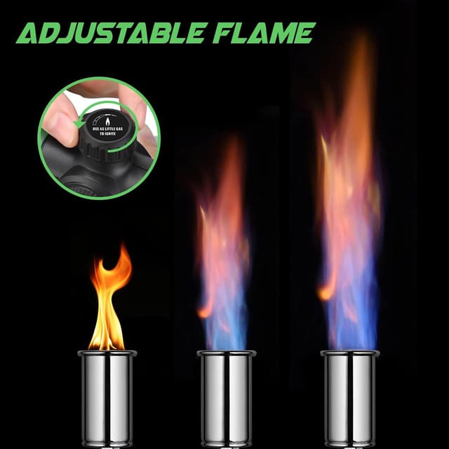 Detalle 2 de KOACKL Propane Torch Head Kitchen Blow Torch Gun with Igniter (Propane Tank Not Included)