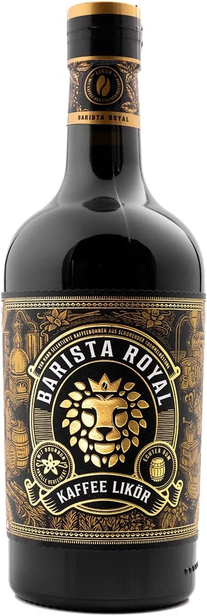 Detalle de Kaffeelikör als Kurzer/Stamperl mit Kaffeebohnen eigener Trommelröstung & echtem Rum (20%, 16 x 20 ml)