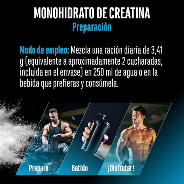 Thumbnail 6 de Creatina Monohidrato 1000 g 293 porciones