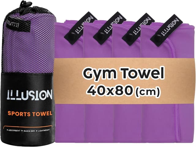 Imagen de illusion Small Microfibre Gym Towel 40x80cm en OfertitasTOP