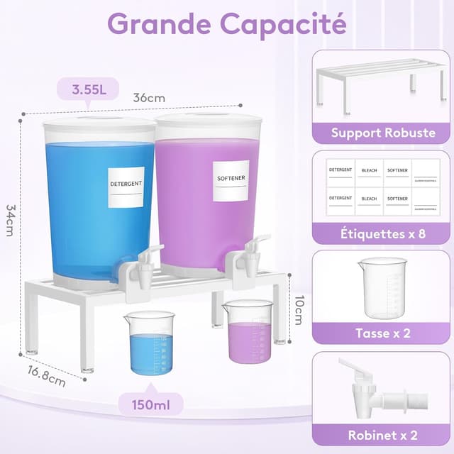 Thumbnail 1 de Lifewit Distributeur lessive 3,55L