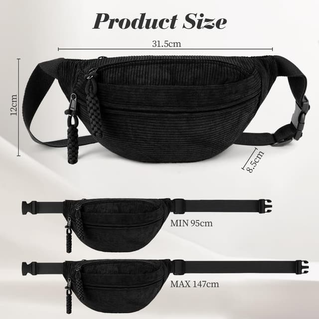 Thumbnail 1 de Aucuu Riñonera de Pana 31,5 cm