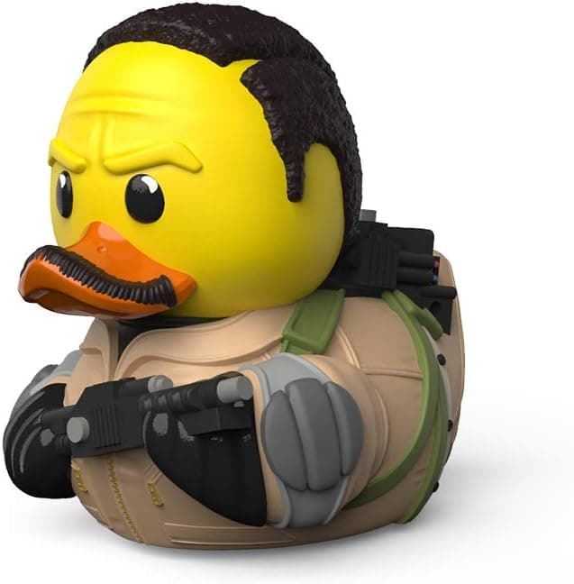 Detalle de TUBBZ Eco Ghostbusters Winston Zeddemore – Cosplaying Rubber Duck Vinyl Figure (Boxed Edition)