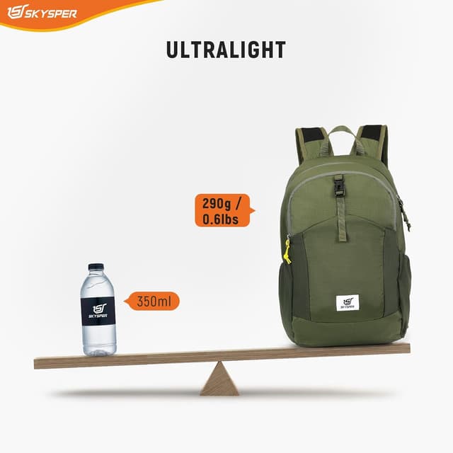 Detalle 2 de SKYSPER Zaino pieghevole antifurto con protezione RFID da 20L