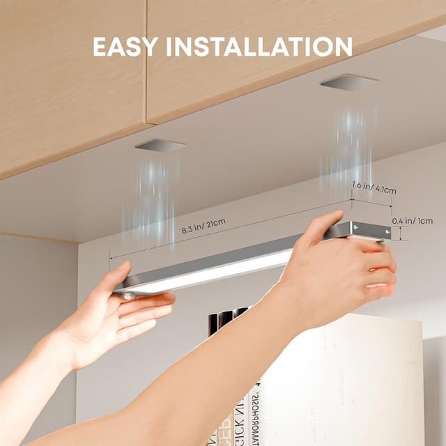 Thumbnail 6 de LROLTEF Under Cabinet Motion Sensor Light 21cm 6500K 🔆