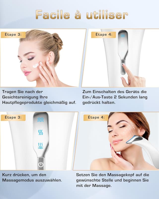 Thumbnail 4 de Gesichtmassagegerät 45℃ Face Gerät 💆
