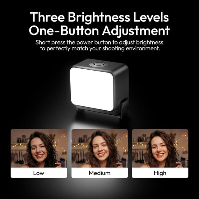 Detalle de ULANZI LM24 vlogging light for DJI Osmo Nano / Osmo Action 6