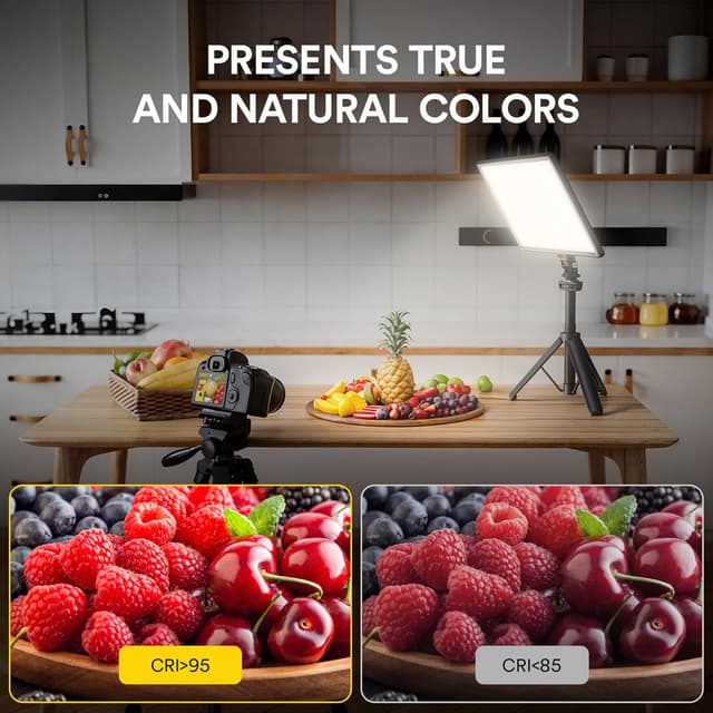 Thumbnail 6 de RALENO 13" LED Video Light 19.5W with 8000mAh Battery, LCD and Dimmable Bi-colour Panel