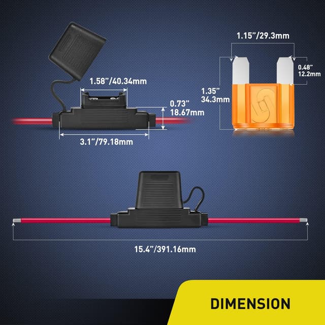 Thumbnail 3 de Nilight Inline Maxi Fuse Holder 60A