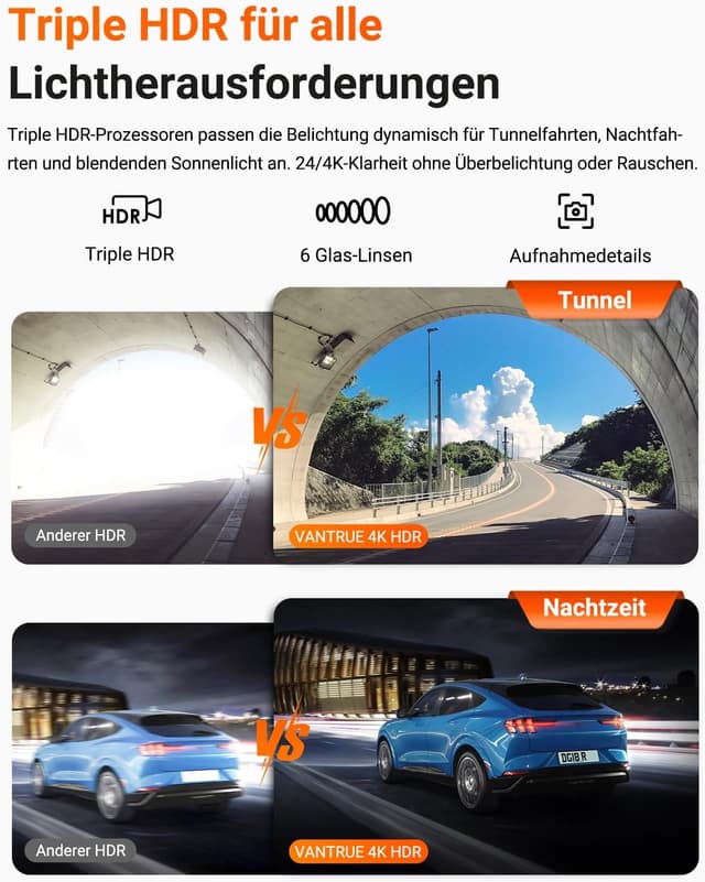 Thumbnail 3 de VANTRUE N4 Pro S 4K Dashcam