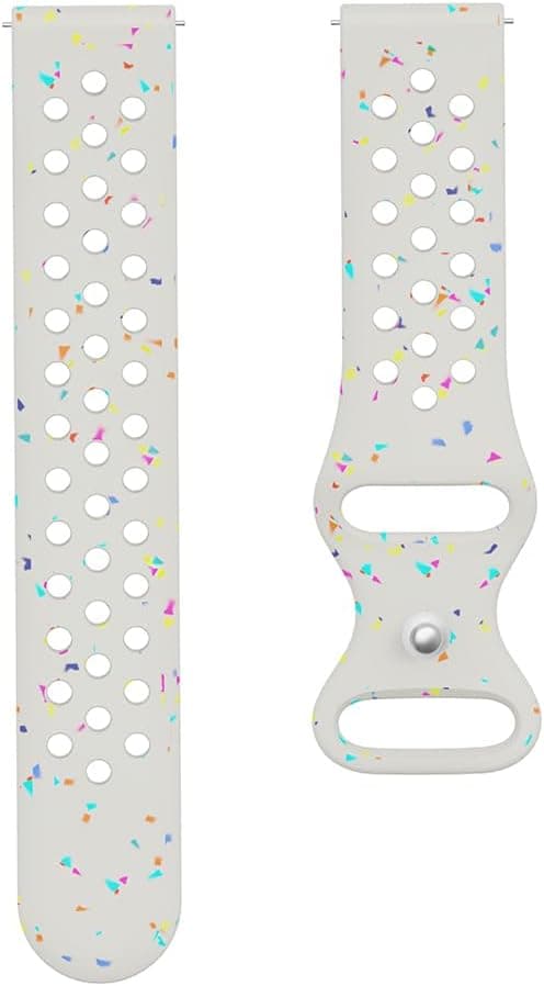 Detalle de 20mm breathable silicone sport watch strap for Polar Ignite/Unite/Pacer (and Withings ScanWatch 2 42mm/Steel HR 40mm/HR Sport)