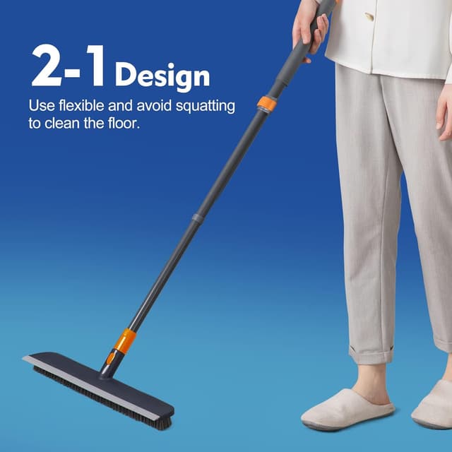 Thumbnail 5 de Floor Scrubbing Brush 59‑inch Telescopic Handle 🧹