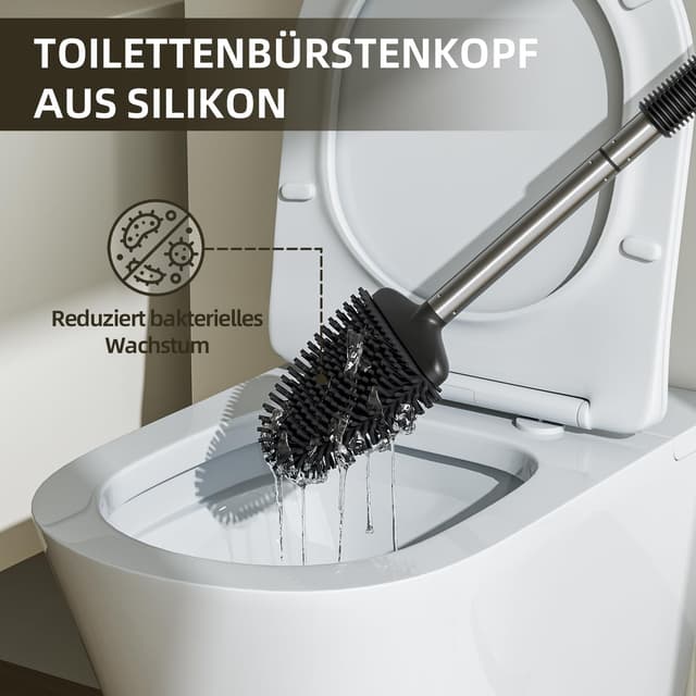 Thumbnail 1 de ASOBEAGE Silikon Toilettenbürste Flexkopf