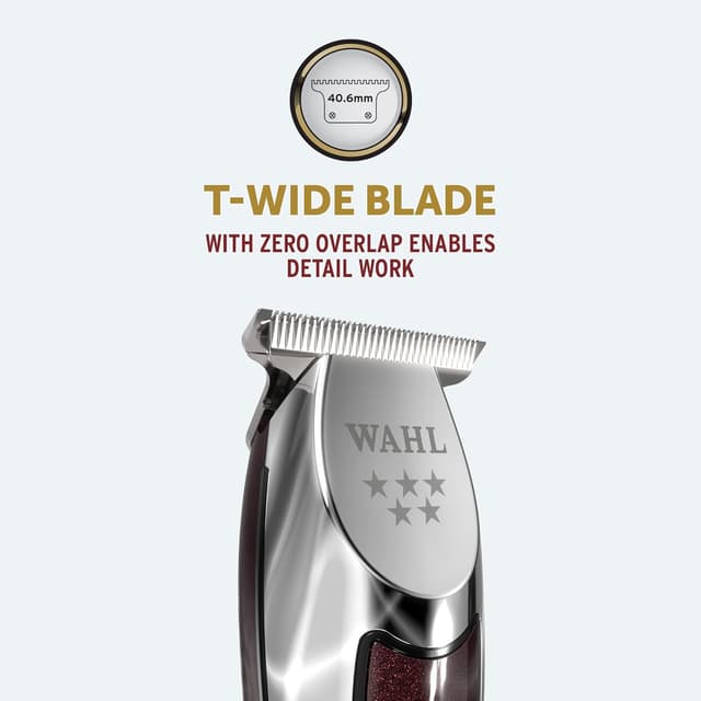Detalle de Wahl Professional Trimmer and Shaver Bundle (Cordless Detailer Barbers Trimmer + Ultra-close shaver)
