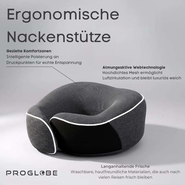Thumbnail 2 de Proglobe Nackenkissen Flugzeug 100% Memory Foam