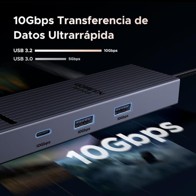 Thumbnail 3 de UGREEN Revodok Pro 1061 Hub USB C 10Gbps