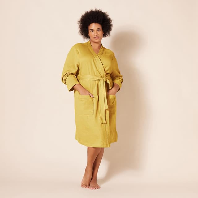 Detalle 2 de Amazon Essentials Lightweight Cotton Waffle Robe