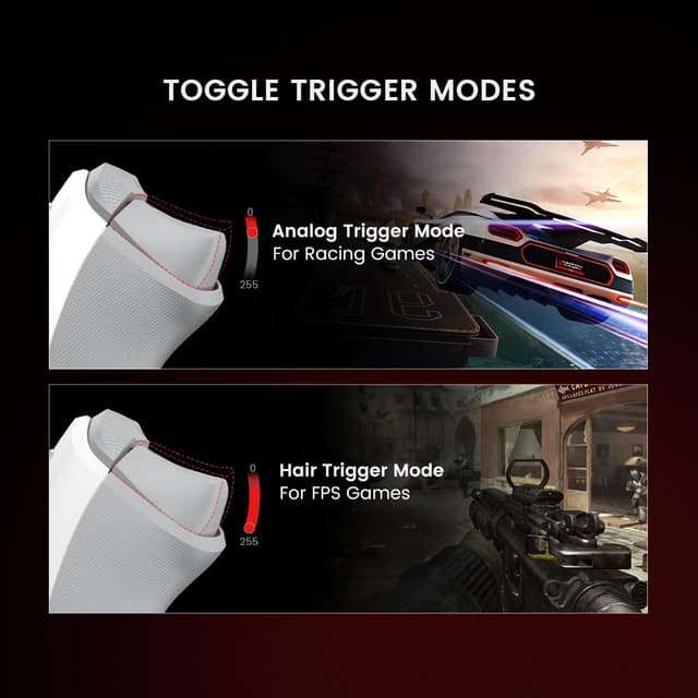 Detalle de GameSir T7 Wired Controller for Xbox Series X|S, Xbox One & Windows 10/11 (Hall Effect) — White