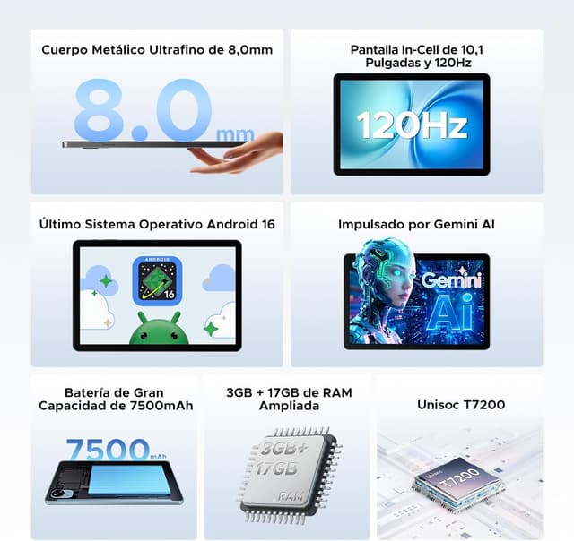 Thumbnail 1 de DOOGEE Tab G5 Tablet Android 16 10 pulgadas